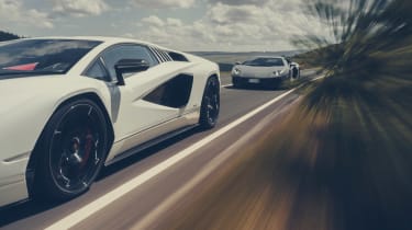 Lamborghini Aventador Ultimae and Lamborghini Countach